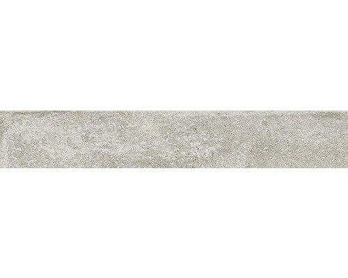 Sockelfliese Greenwich Greige matt grau 10x60 cm Keramikfliese mit strukturierter Oberfläche