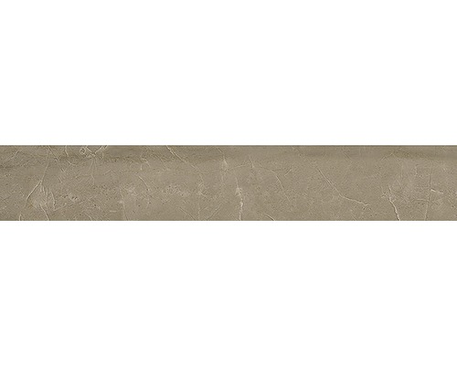 Plinthe Living Cinnamon marron poli 10x60 cm