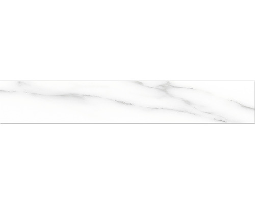 Socle Macael white poli gris 10x60 cm
