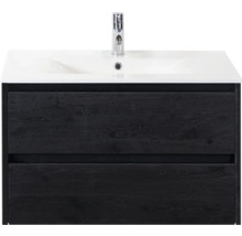 Meuble sous-lavabo avec deux tiroirs et lavabo