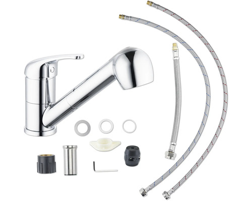 Robinet de cuisine avec douchette et accessoires