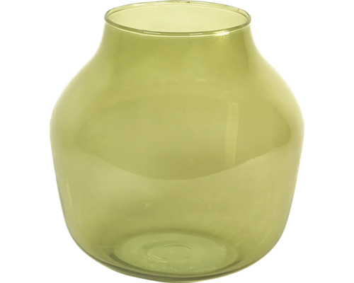 Grüne Glasvase