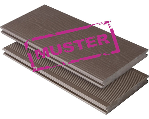 Terrassendielen Muster aus Holz und Kunststoff