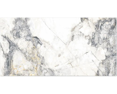 Carrelage sol et mur en grès-cérame fin Marble Riva gold 60x120x0.9 cm brillant rectifié