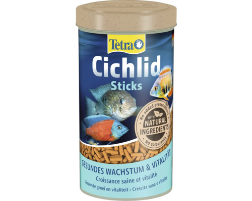 Tetra Fischfutter Cichlid Sticks 500 ml Tetra Cichlid Sticks Zierfischfutter für gesundes Wachstum
