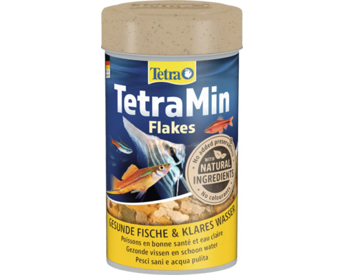 Aliments pour poissons en flocons TetraMin 100 ml Aliments en flocons TetraMin pour poissons