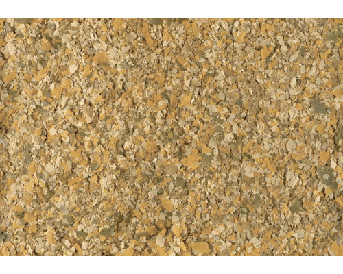 Nahaufnahme von Fischfutterflocken