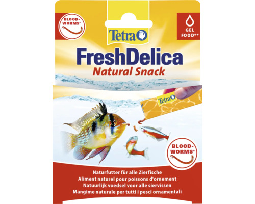 Tetra FreshDelica Natural Snack Fischfutter mit Blutwürmern