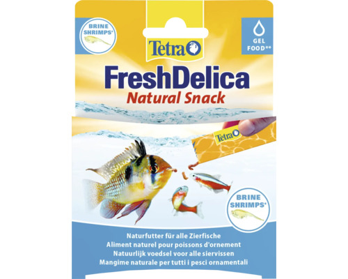 Emballage Tetra FreshDelica Natural Snack pour poissons d''ornement