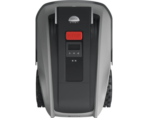 Tondeuse robot avec bouton d''arrêt