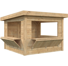 Holz Gartenbar mit Ausklapptheke