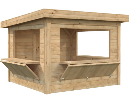 Holz Gartenbar mit Ausklapptheke