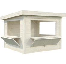 Holz Gartenbar mit ausklappbaren Theken