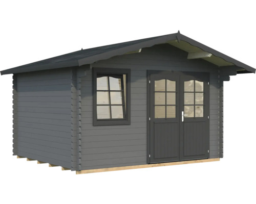 Gartenhaus Palmako Emma 10,4 m² inkl. Fussboden 426 x 380 cm dunkelgrau-anthrazit