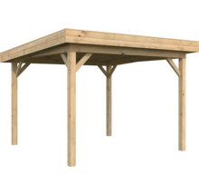 Holzcarport mit Flachdach