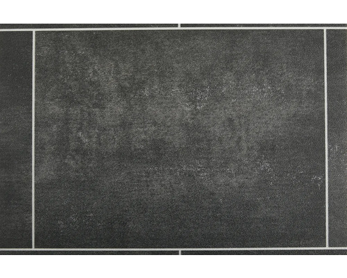 PVC-Boden Hyper Fliesenoptik dunkelgrau FB589 Fliesen 25x33 cm 400 cm breit (Meterware) Fliese in Steinoptik mit Fugenmuster