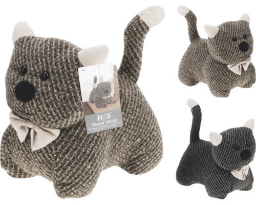 Türstopper in Form einer Katze aus Stoff