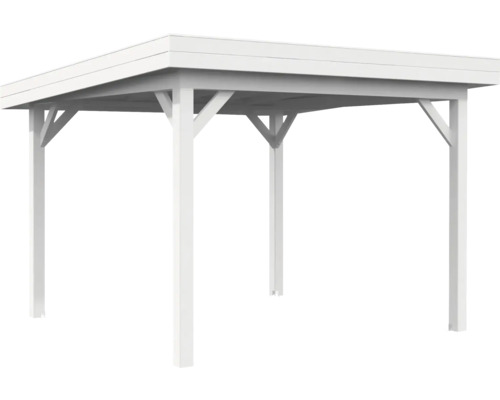 Pavillon Palmako Lenna 8,3 m² 300 x 300 cm weiß Freistehender Pavillon aus Holz für den Garten
