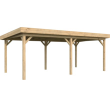 Holzcarport mit Flachdach für den Aussenbereich