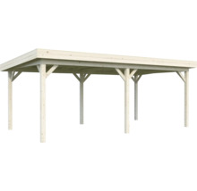 Holzcarport mit Flachdach