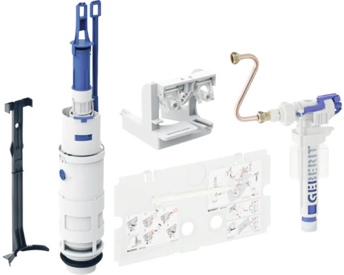 Garniture intérieure de réservoir de chasse Geberit avec soupape de remplissage et accessoires