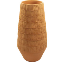 Dekorative Terrakotta Vase mit gerillter Textur