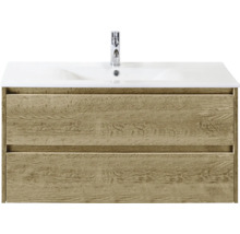 Meuble sous-lavabo avec deux tiroirs et lavabo