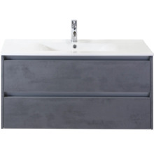 Meuble sous-vasque avec deux tiroirs et lavabo