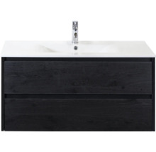 Meuble sous-lavabo avec deux tiroirs et robinetterie