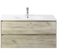 Meuble sous-lavabo avec deux tiroirs et lavabo