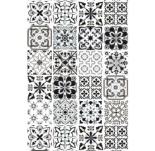 Muster aus schwarzen und weißen Fliesen