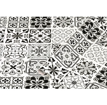 Muster aus Vinylfliesen mit verschiedenen Designs