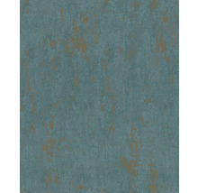 Nahaufnahme einer blauen Tapete mit matter Textur