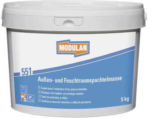 MODULAN 551 Aussen- und Feuchtraumspachtelmasse weiss 5 kg