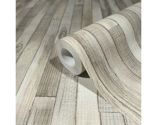 Rouleau de papier peint aspect bois