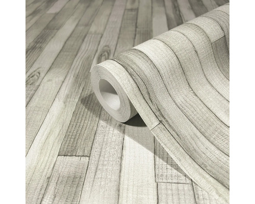Rouleau de papier peint avec motif de planches en bois