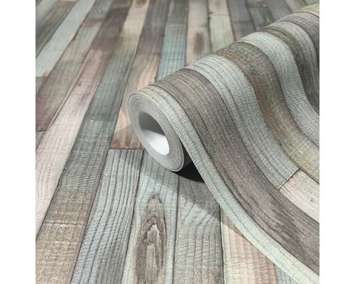 Rouleau de papier peint aspect bois