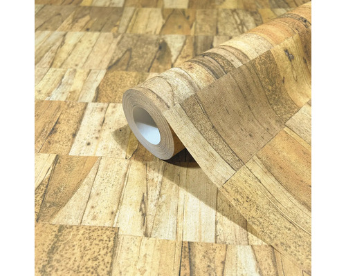 Rouleau de papier peint imitation bois