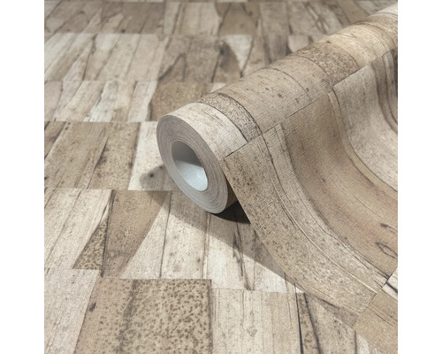 Rouleau de papier peint aspect bois