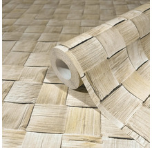 Rouleau de papier peint avec motif de blocs de bois