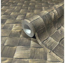 Rouleau de papier peint vinyle avec motif tressé