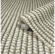 Rouleau de papier peint avec motif tricoté