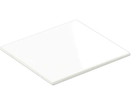 Carreau mural en grès Rako blanc brillant 19,8 x 19,8 x 0,65 cm Carreau