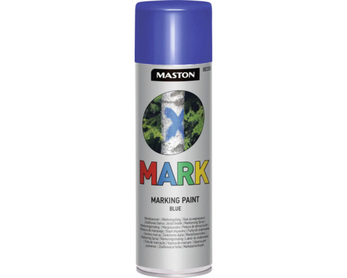 Maston Sprühlack Markierungsspray blau matt 500 ml Sprühdose blaue Markierungsfarbe