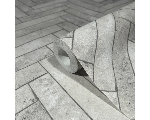 Rouleau de papier peint avec motif de briques