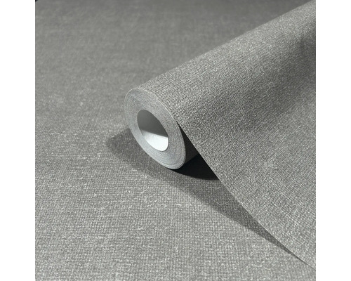 Rouleau de papier peint textile gris