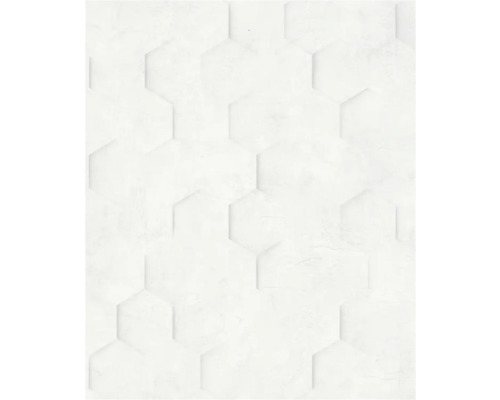 Carreaux muraux clairs avec motif hexagonal