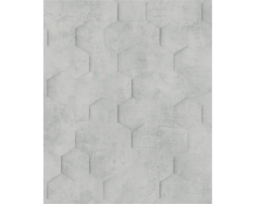 Carreau mural hexagonal clair aspect béton pour intérieurs