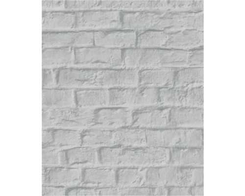 Papier peint avec motif de briques blanches