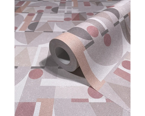 Tapetenrolle mit geometrischem Muster